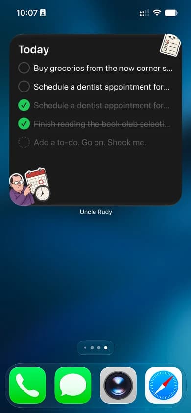 The Yap widget